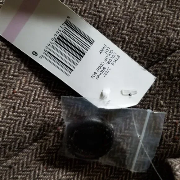 DKNY Brown Wool Blend Coat, sz 6 - Picture 7 of 12